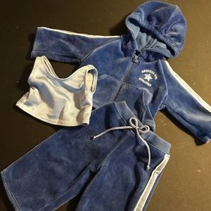 American Girl Doll Velour Sweatsuit
